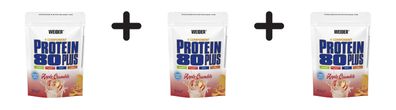 3 x Weider Protein 80 Plus (500g) Apple Crumble