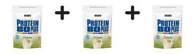 3 x Weider Protein 80 Plus (500g) Pistachio