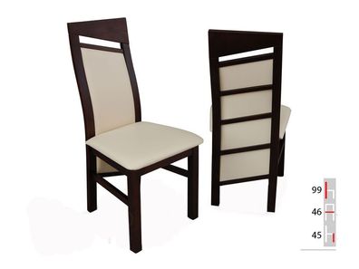 Massivholz STUHL Esszimmerstuhl Designer LEDER STUHL STÜHLE Esszimmerstühle K61