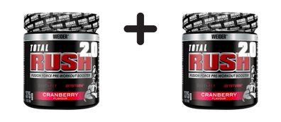 2 x Weider Total Rush 2.0 (15 Serv) Cranberry