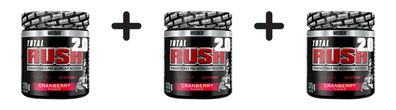 3 x Weider Total Rush 2.0 (15 Serv) Cranberry