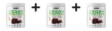 3 x Weider Vegan Protein (300g) Brownie - Chocolate