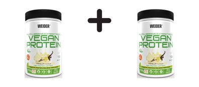 2 x Weider Vegan Protein (750g) Vanilla