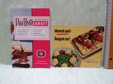 Das Beste aus dem Hause Kraft Mund auf Augen zu Käsegerichte Koch Brevier Werbehefte