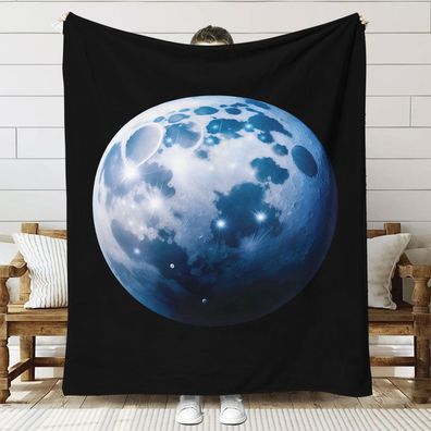 Universum Weltraum Planet Decke Sofadecke Tagesdecke Kuscheldecke Bettdecke