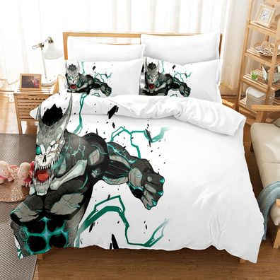 Anime Kaiju No 8 Bettwasche Set Kissenbezuge - Anpassbar Bettbezug 135x200