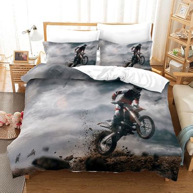 Offroad-Motorrad Bettwasche Set Kissenbezuge - Anpassbar Bettbezug 135x200