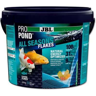 JBL ProPond All Seasons Flakes 5,5 Liter Futter Flockenfutter für Teichfische