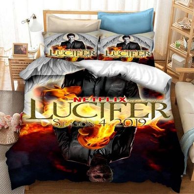 Luzifer Charakter Bettwasche Set Bettbezug 135x200 200x200 Kissenbezuge 80x80