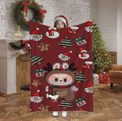 Weihnachten Decke 01 Unterzeichnete Sessldecke Sofadecke Tagesdecke Geschenk