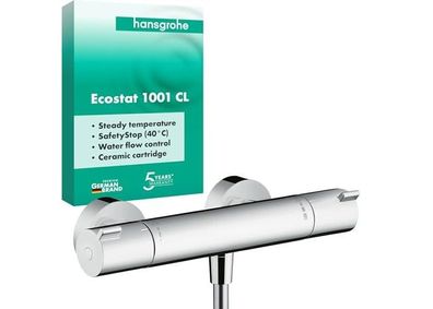 Ecostat 1001 CL Thermostat-Duschmischer, Silber