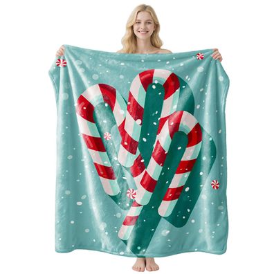 Weihnachten Decke 04 Unterzeichnete Sessldecke Sofadecke Tagesdecke Geschenk