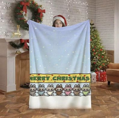 Weihnachten Decke 05 Unterzeichnete Sessldecke Sofadecke Tagesdecke Geschenk