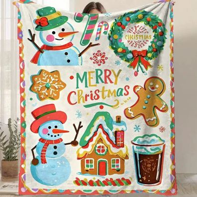 Weihnachten Decke 64 Unterzeichnete Sessldecke Sofadecke Tagesdecke Geschenk