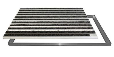 Eingangsmatte Outdoor Sauberlaufeinlage Alurahmen