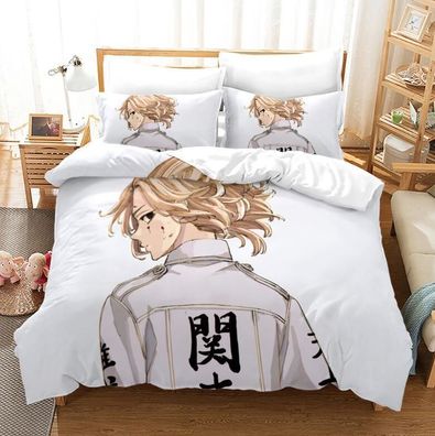 Anime Bettbezug Tokyo Revengers 80x80 Kissenbezug Bettwasche Set 135x200 200x200