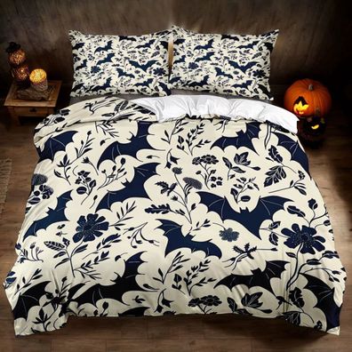 Anpassbar Bettwasche Set 06 Halloween-Fledermaus Bettdeckenbezug Kissenbezuge