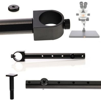 Rosfix Halterung für Stereomikroskop-Display – 196 mm | Ø33 mm, 360° drehbar