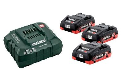 Metabo Basic-Set 3 x LiHD 4.0 Ah