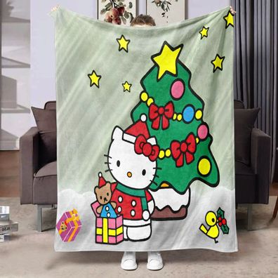 Weihnachts - Decke 11: Cartoon Namensbedruckbare Decke fur Sessel und Sofas