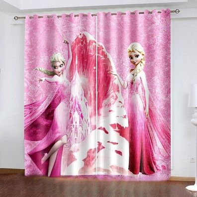 Mabgefertigte Vorhange 10 Frozen Prinzessin Schlafzimmer Verdunklung UV-Schutz