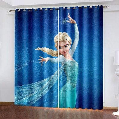 Mabgefertigte Vorhange 16 Frozen Prinzessin Schlafzimmer Verdunklung UV-Schutz