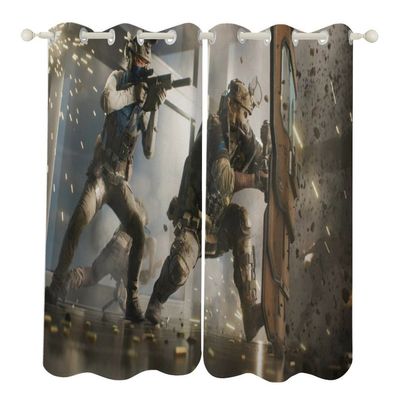 Battlefield 6 Indiv Vorhange -Videospiel 08- Mabanfertigung Zimmer Dekovorhang