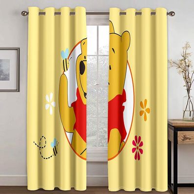 Mabgefertigte Vorhange 23 Winnie the Pooh Schlafzimmer Verdunklung UV-Schutz