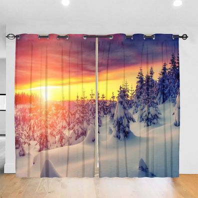 14 Schneebedeckte Zeder Vorhange Benutzerdefinierte Abmessungen Schlafzimmer