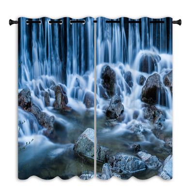 Mabgefertigte Vorhange 01 Wasserfall 3D Schlafzimmer Verdunklung UV-Schutz