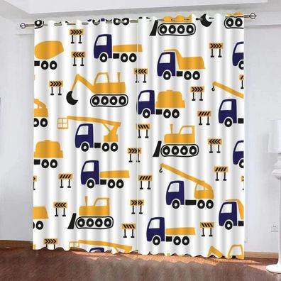 09 Verschiedene Fahrzeuge Vorhange Benutzerdefinierte Abmessungen Schlafzimmer