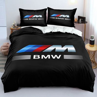 MPower Bettwasche Set 05 BMW Logo Bettdeckenbezug 135x200 Kissenbezuge