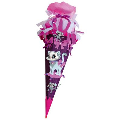 Roth Schultüte 68cm eckig Kätzchen - Bastelset