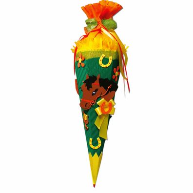 Roth Schultüte 68cm eckig Pferd - Bastelset