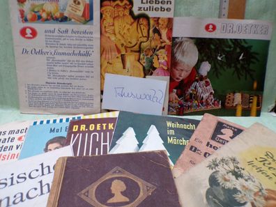 Werbehefte Dr Oetker Einmachen Ihren Lieben Weihnachten Märchenwald Kuchen ABC uvm