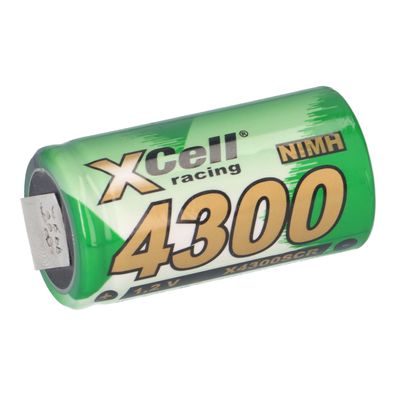 XCell Sub-C Akku 1,2V 4300mAh Ni-MH Hochstrom mit U-Lötfahne