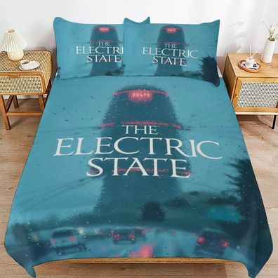 Anpassbar Bettwasche Set 02 Electric State Bettbezug135x200 Kissenbezuge-