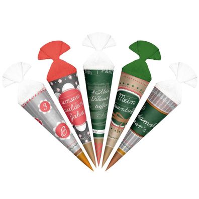 Roth Schultüte 15cm rund 5er Set "Zum Klassentreffen" 5 Stk