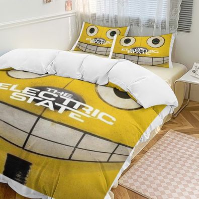 Anpassbar Bettwasche Set 16 Electric State Bettbezug135x200 Kissenbezuge-