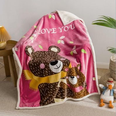 Cartoon Kinds Decke Weich Xmasdecke Sessldecke Sofadecke Tagesdecke Geschenk DE