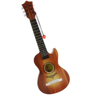 Kindergitarre Musikinstrument für Kinder Gitarre Holzoptik hochglanz 6 Saiten