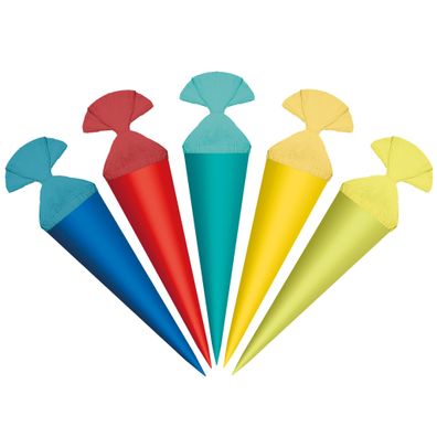 Roth Schultüte 12cm rund Sortimente 5er Sortiment