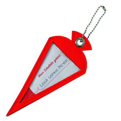 Roth Namensanhänger aus Filz mit Kugelkette zur Befestigung