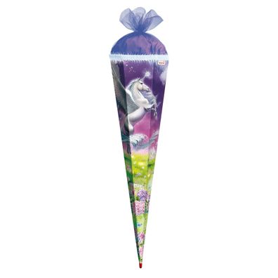 Roth Schultüte 85cm eckig Magic Pegasus Glitter