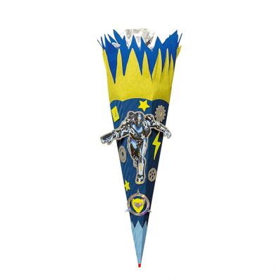 Roth Schultüte 68cm eckig Roboter-Bastelset