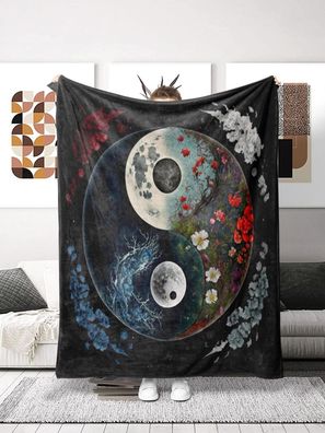 Tai Chi Klatsch Xmasdecke Sofadecke Tagesdecke Kuscheldecke Geschenk Bettdecke