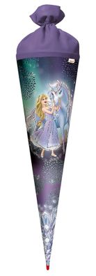 Roth Schultüte 70cm rund Königin im Eis Glitter