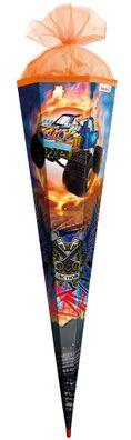 Roth Schultüte 100cm eckig Monstertruck Fire