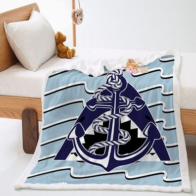 Segelboot Karikatur Kinder Xmasdecke Sessldecke Sofadecke Tagesdecke Xmas