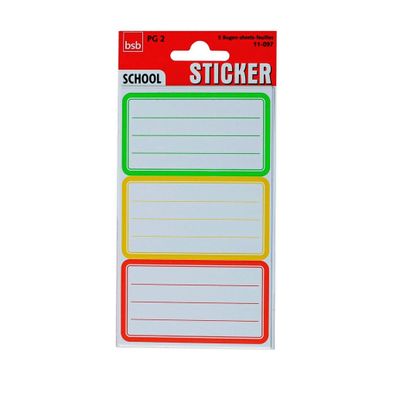 Roth Buchetiketten Multicolor